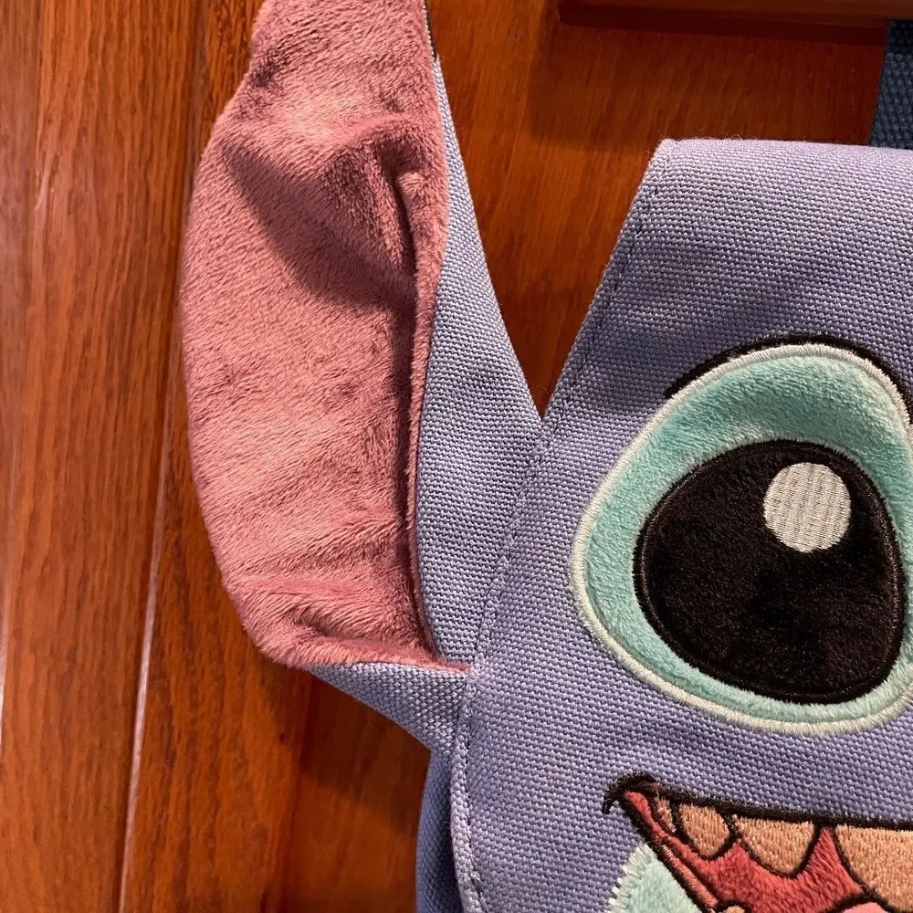 Disney Parks Stitch Canvas HTF Backpack plus Stitch Plush!